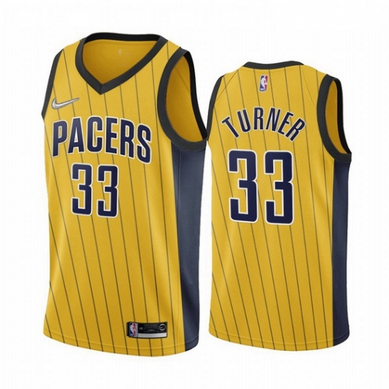 Men Indiana Pacers 33 Myles Turner Gold NBA Swingman 2020 21 Earned Edition Jersey Men Indiana Pacers 33 Myles Turner Gold NBA Swingman 2020 21 Earned Edition Jersey