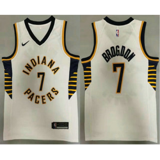 Men Indiana Pacers 7 Malcolm Brogdon New White 2021 Nike Swingman Stitched NBA Jersey Men Indiana Pacers 7 Malcolm Brogdon New White 2021 Nike Swingman Stitched NBA Jersey