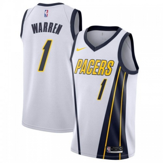 Men Nike Indiana Pacers 1 TJ Warren White NBA Swingman Earned Edition Jersey Men Nike Indiana Pacers 1 TJ Warren White NBA Swingman Earned Edition Jersey