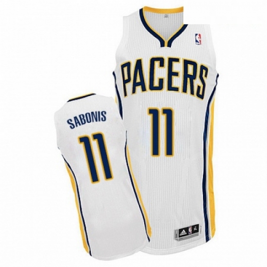 Mens Adidas Indiana Pacers 11 Domantas Sabonis Authentic White Home NBA Jersey Mens Adidas Indiana Pacers 11 Domantas Sabonis Authentic White Home NBA Jersey