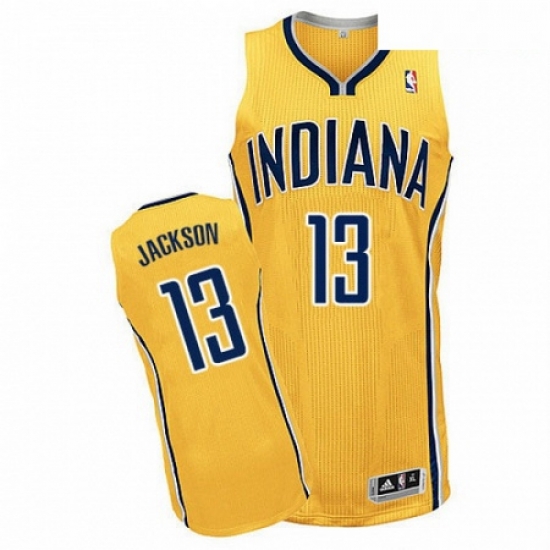Mens Adidas Indiana Pacers 13 Mark Jackson Authentic Gold Alternate NBA Jersey Mens Adidas Indiana Pacers 13 Mark Jackson Authentic Gold Alternate NBA Jersey