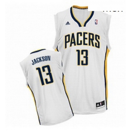 Mens Adidas Indiana Pacers 13 Mark Jackson Swingman White Home NBA Jersey Mens Adidas Indiana Pacers 13 Mark Jackson Swingman White Home NBA Jersey