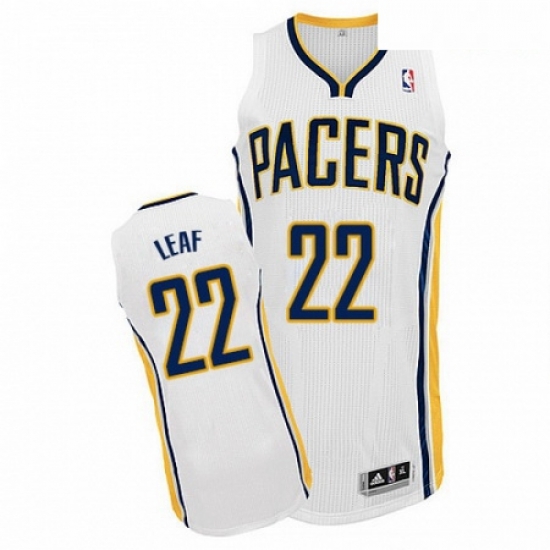 Mens Adidas Indiana Pacers 22 T J Leaf Authentic White Home NBA Jersey Mens Adidas Indiana Pacers 22 T J Leaf Authentic White Home NBA Jersey