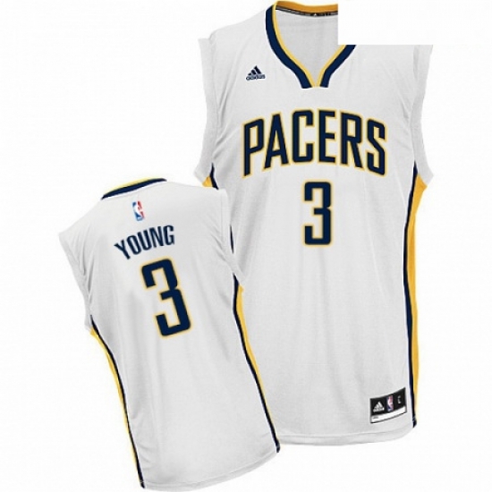 Mens Adidas Indiana Pacers 3 Joe Young Swingman White Home NBA Jersey Mens Adidas Indiana Pacers 3 Joe Young Swingman White Home NBA Jersey
