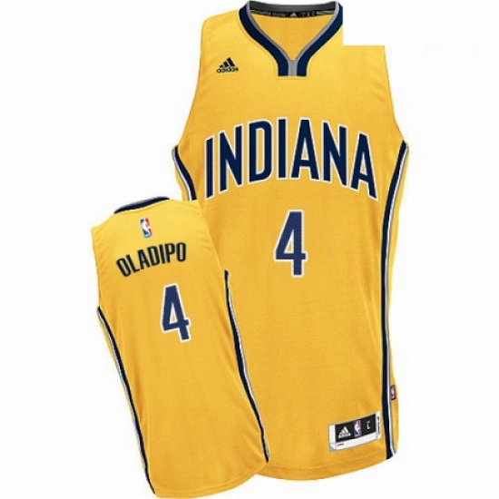 Mens Adidas Indiana Pacers 4 Victor Oladipo Swingman Gold Alternate NBA Jersey Mens Adidas Indiana Pacers 4 Victor Oladipo Swingman Gold Alternate NBA Jersey