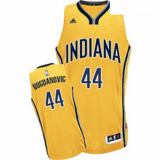 Mens Adidas Indiana Pacers 44 Bojan Bogdanovic Swingman Gold Alternate NBA Jersey Mens Adidas Indiana Pacers 44 Bojan Bogdanovic Swingman Gold Alternate NBA Jersey
