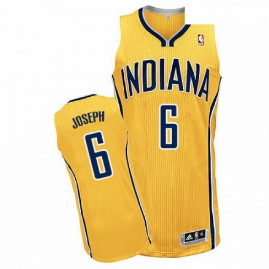 Mens Adidas Indiana Pacers 6 Cory Joseph Authentic Gold Alternate NBA Jersey Mens Adidas Indiana Pacers 6 Cory Joseph Authentic Gold Alternate NBA Jersey