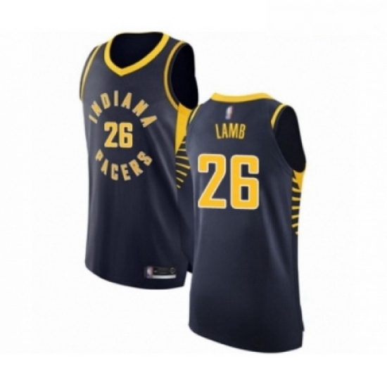 Mens Indiana Pacers 26 Jeremy Lamb Authentic Navy Blue Basketball Jersey Icon Edition Mens Indiana Pacers 26 Jeremy Lamb Authentic Navy Blue Basketball Jersey Icon Edition