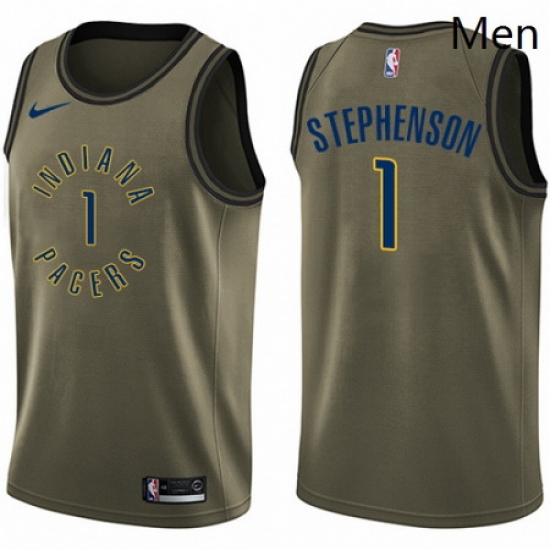 Mens Nike Indiana Pacers 1 Lance Stephenson Swingman Green Salute to Service NBA Jersey Mens Nike Indiana Pacers 1 Lance Stephenson Swingman Green Salute to Service NBA Jersey