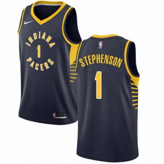 Mens Nike Indiana Pacers 1 Lance Stephenson Swingman Navy Blue Road NBA Jersey Icon Edition Mens Nike Indiana Pacers 1 Lance Stephenson Swingman Navy Blue Road NBA Jersey Icon Edition