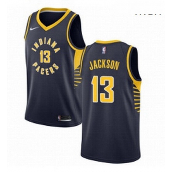 Mens Nike Indiana Pacers 13 Mark Jackson Swingman Navy Blue Road NBA Jersey Icon Edition Mens Nike Indiana Pacers 13 Mark Jackson Swingman Navy Blue Road NBA Jersey Icon Edition