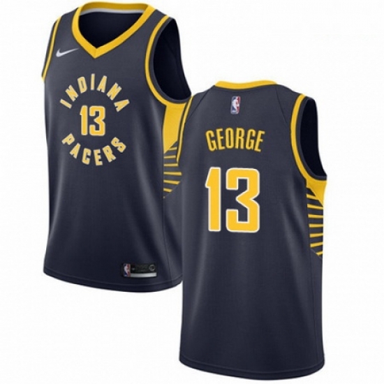 Mens Nike Indiana Pacers 13 Paul George Authentic Navy Blue Road NBA Jersey Icon Edition Mens Nike Indiana Pacers 13 Paul George Authentic Navy Blue Road NBA Jersey Icon Edition