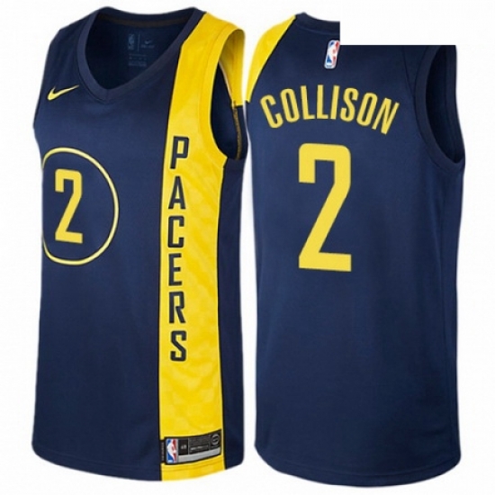 Mens Nike Indiana Pacers 2 Darren Collison Swingman Navy Blue NBA Jersey City Edition Mens Nike Indiana Pacers 2 Darren Collison Swingman Navy Blue NBA Jersey City Edition