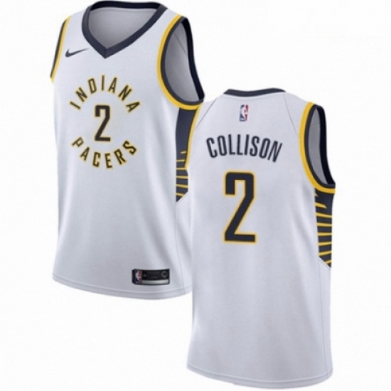 Mens Nike Indiana Pacers 2 Darren Collison Swingman White NBA Jersey Association Edition Mens Nike Indiana Pacers 2 Darren Collison Swingman White NBA Jersey Association Edition