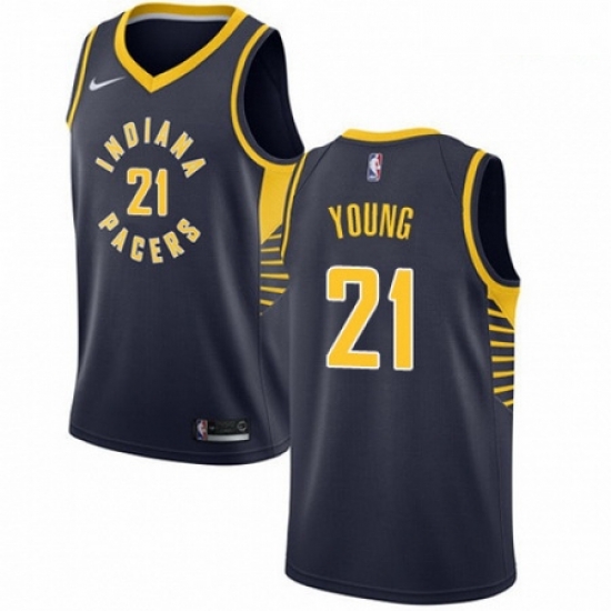 Mens Nike Indiana Pacers 21 Thaddeus Young Swingman Navy Blue Road NBA Jersey Icon Edition Mens Nike Indiana Pacers 21 Thaddeus Young Swingman Navy Blue Road NBA Jersey Icon Edition