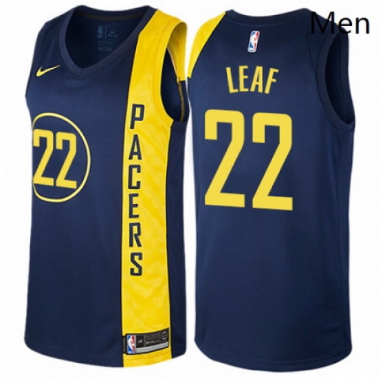 Mens Nike Indiana Pacers 22 T J Leaf Authentic Navy Blue NBA Jersey City Edition Mens Nike Indiana Pacers 22 T J Leaf Authentic Navy Blue NBA Jersey City Edition