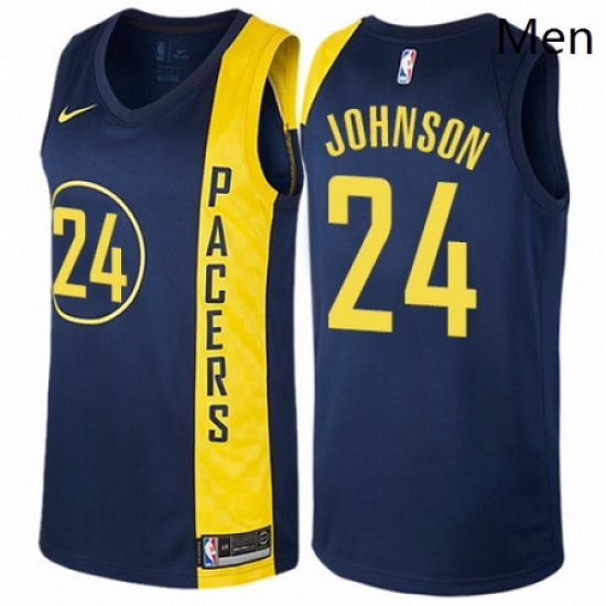 Mens Nike Indiana Pacers 24 Alize Johnson Authentic Navy Blue NBA Jersey City Edition Mens Nike Indiana Pacers 24 Alize Johnson Authentic Navy Blue NBA Jersey City Edition