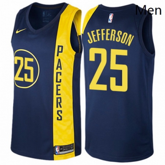 Mens Nike Indiana Pacers 25 Al Jefferson Swingman Navy Blue NBA Jersey City Edition Mens Nike Indiana Pacers 25 Al Jefferson Swingman Navy Blue NBA Jersey City Edition