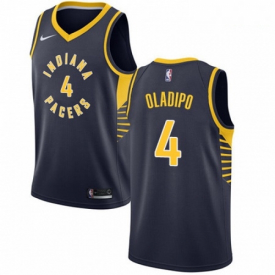 Mens Nike Indiana Pacers 4 Victor Oladipo Swingman Navy Blue Road NBA Jersey Icon Edition Mens Nike Indiana Pacers 4 Victor Oladipo Swingman Navy Blue Road NBA Jersey Icon Edition