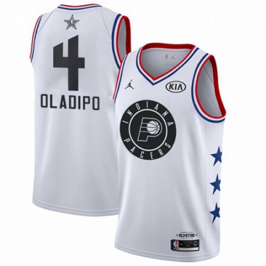 Mens Nike Indiana Pacers 4 Victor Oladipo White NBA Jordan Swingman 2019 All Star Game Jersey Mens Nike Indiana Pacers 4 Victor Oladipo White NBA Jordan Swingman 2019 All Star Game Jersey