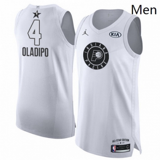 Mens Nike Jordan Indiana Pacers 4 Victor Oladipo Authentic White 2018 All Star Game NBA Jersey Mens Nike Jordan Indiana Pacers 4 Victor Oladipo Authentic White 2018 All Star Game NBA Jersey
