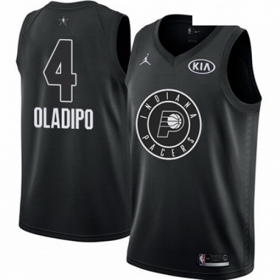 Mens Nike Jordan Indiana Pacers 4 Victor Oladipo Swingman Black 2018 All Star Game NBA Jersey Mens Nike Jordan Indiana Pacers 4 Victor Oladipo Swingman Black 2018 All Star Game NBA Jersey