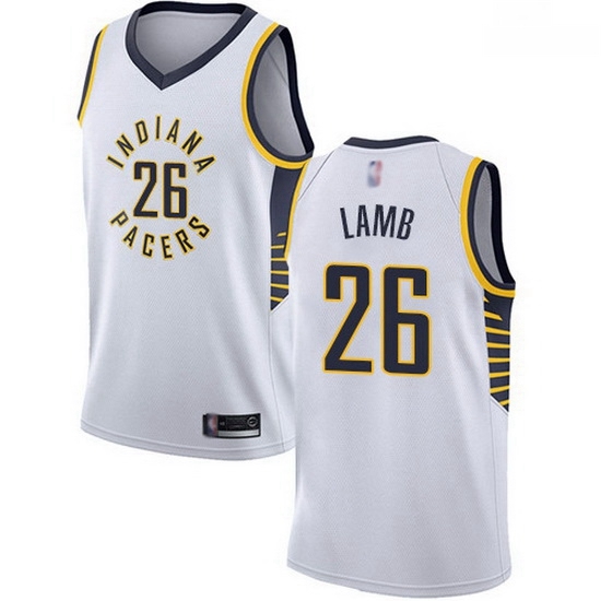 Pacers 26 Jeremy Lamb White Basketball Swingman Association Edition Jersey Pacers 26 Jeremy Lamb White Basketball Swingman Association Edition Jersey