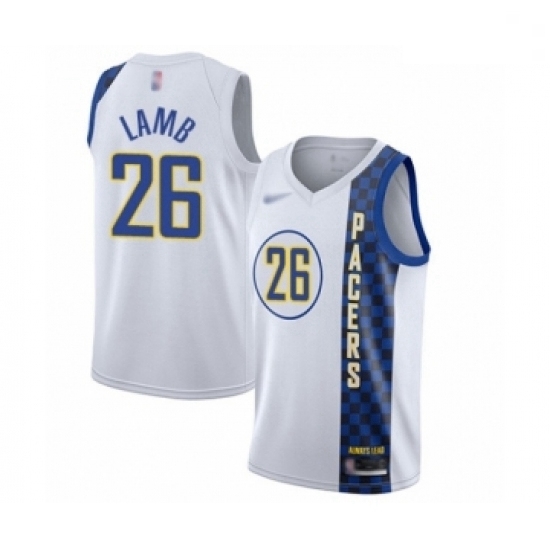 Pacers 26 Jeremy Lamb White Basketball Swingman City Edition 2019 20 Jersey Pacers 26 Jeremy Lamb White Basketball Swingman City Edition 2019 20 Jersey