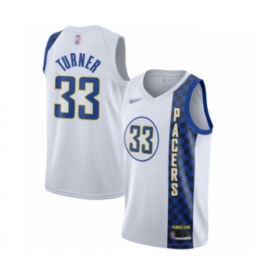 Pacers 33 Myles Turner White Basketball Swingman City Edition 2019 20 Jersey Pacers 33 Myles Turner White Basketball Swingman City Edition 2019 20 Jersey