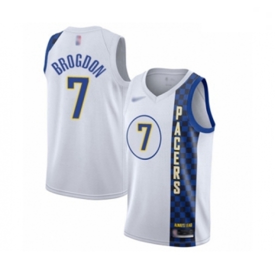 Pacers 7 Malcolm Brogdon White Basketball Swingman City Edition 2019 20 Jersey Pacers 7 Malcolm Brogdon White Basketball Swingman City Edition 2019 20 Jersey
