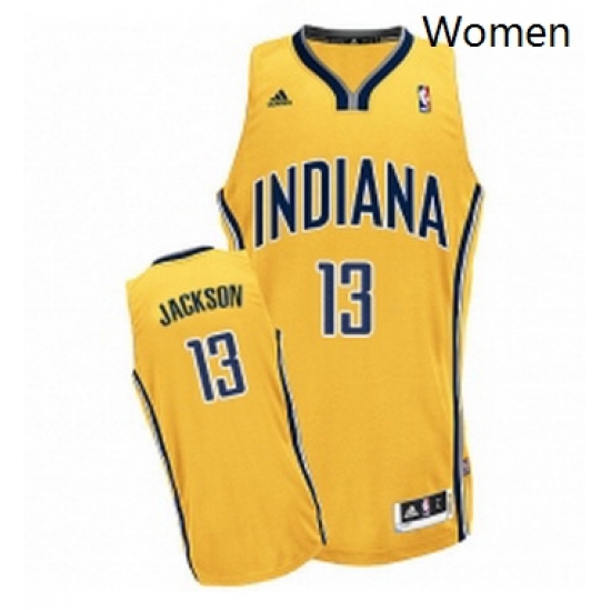 Womens Adidas Indiana Pacers 13 Mark Jackson Swingman Gold Alternate NBA Jersey Womens Adidas Indiana Pacers 13 Mark Jackson Swingman Gold Alternate NBA Jersey
