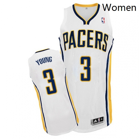Womens Adidas Indiana Pacers 3 Joe Young Authentic White Home NBA Jersey Womens Adidas Indiana Pacers 3 Joe Young Authentic White Home NBA Jersey