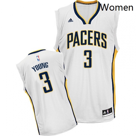 Womens Adidas Indiana Pacers 3 Joe Young Swingman White Home NBA Jersey Womens Adidas Indiana Pacers 3 Joe Young Swingman White Home NBA Jersey