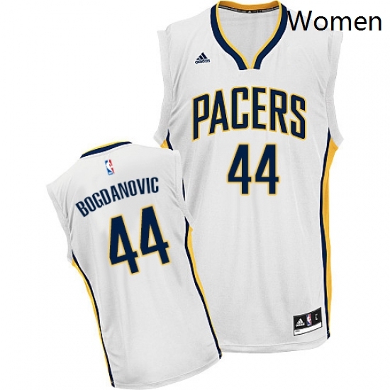 Womens Adidas Indiana Pacers 44 Bojan Bogdanovic Swingman White Home NBA Jersey Womens Adidas Indiana Pacers 44 Bojan Bogdanovic Swingman White Home NBA Jersey