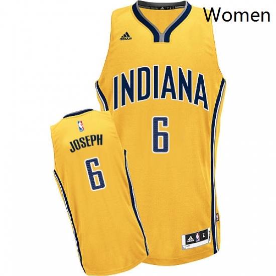 Womens Adidas Indiana Pacers 6 Cory Joseph Swingman Gold Alternate NBA Jersey Womens Adidas Indiana Pacers 6 Cory Joseph Swingman Gold Alternate NBA Jersey