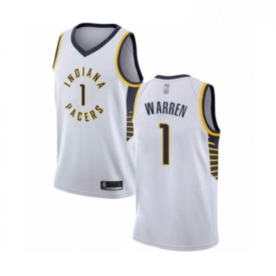 Womens Indiana Pacers 1 TJ Warren Swingman White Basketball Jersey Association Edition Womens Indiana Pacers 1 TJ Warren Swingman White Basketball Jersey Association Edition