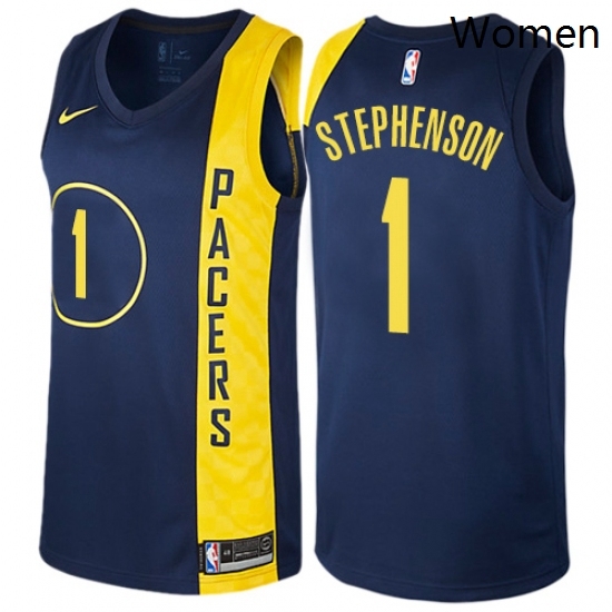 Womens Nike Indiana Pacers 1 Lance Stephenson Swingman Navy Blue NBA Jersey City Edition Womens Nike Indiana Pacers 1 Lance Stephenson Swingman Navy Blue NBA Jersey City Edition