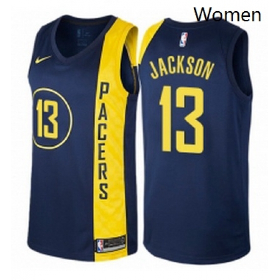 Womens Nike Indiana Pacers 13 Mark Jackson Swingman Navy Blue NBA Jersey City Edition Womens Nike Indiana Pacers 13 Mark Jackson Swingman Navy Blue NBA Jersey City Edition