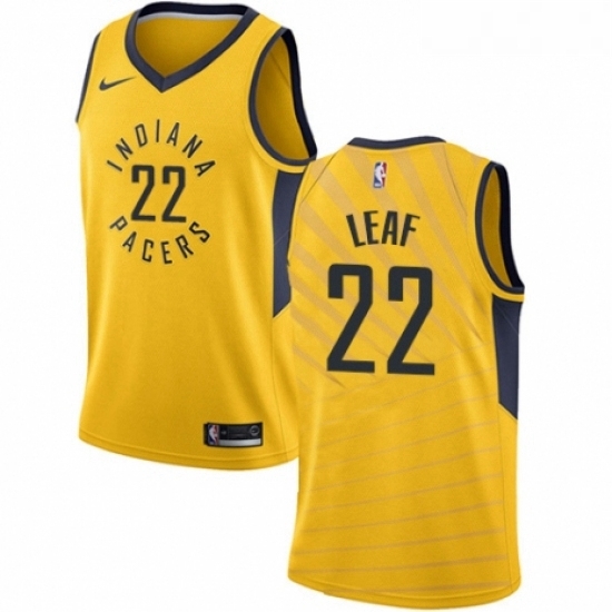 Womens Nike Indiana Pacers 22 T J Leaf Swingman Gold NBA Jersey Statement Edition Womens Nike Indiana Pacers 22 T J Leaf Swingman Gold NBA Jersey Statement Edition