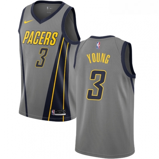 Womens Nike Indiana Pacers 3 Joe Young Swingman Gray NBA Jersey City Edition Womens Nike Indiana Pacers 3 Joe Young Swingman Gray NBA Jersey City Edition