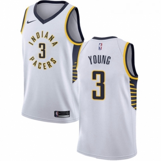Womens Nike Indiana Pacers 3 Joe Young Swingman White NBA Jersey Association Edition Womens Nike Indiana Pacers 3 Joe Young Swingman White NBA Jersey Association Edition