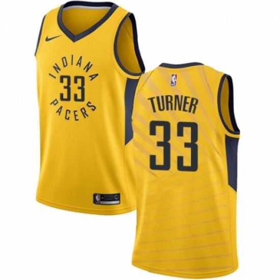 Womens Nike Indiana Pacers 33 Myles Turner Authentic Gold NBA Jersey Statement Edition Womens Nike Indiana Pacers 33 Myles Turner Authentic Gold NBA Jersey Statement Edition