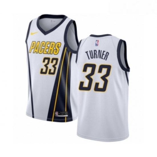 Womens Nike Indiana Pacers 33 Myles Turner White Swingman Jersey Earned Edition Womens Nike Indiana Pacers 33 Myles Turner White Swingman Jersey Earned Edition