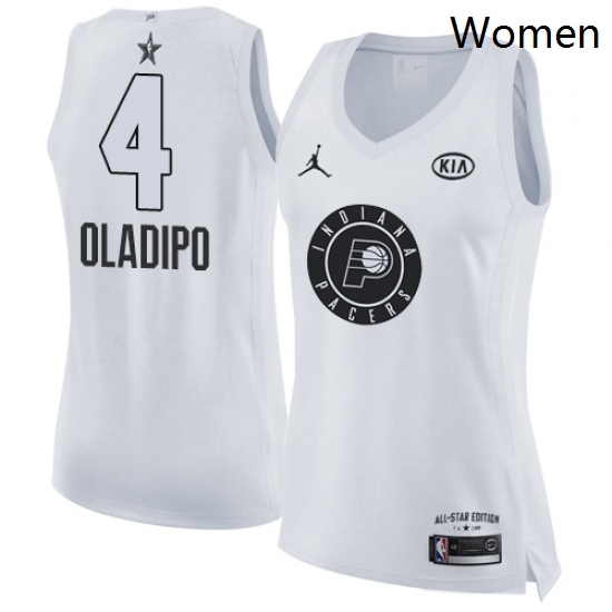 Womens Nike Jordan Indiana Pacers 4 Victor Oladipo Swingman White 2018 All Star Game NBA Jersey Womens Nike Jordan Indiana Pacers 4 Victor Oladipo Swingman White 2018 All Star Game NBA Jersey