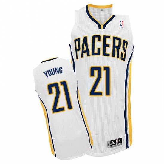 Youth Adidas Indiana Pacers 21 Thaddeus Young Authentic White Home NBA Jersey Youth Adidas Indiana Pacers 21 Thaddeus Young Authentic White Home NBA Jersey