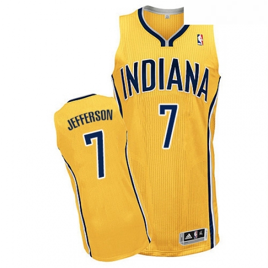 Youth Adidas Indiana Pacers 7 Al Jefferson Swingman Gold Alternate NBA Jersey Youth Adidas Indiana Pacers 7 Al Jefferson Swingman Gold Alternate NBA Jersey