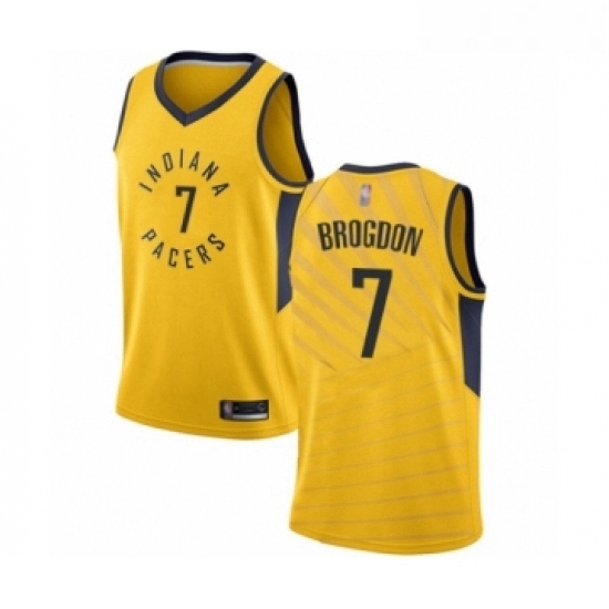Youth Indiana Pacers 7 Malcolm Brogdon Swingman Gold Basketball Jersey Statement Edition Youth Indiana Pacers 7 Malcolm Brogdon Swingman Gold Basketball Jersey Statement Edition
