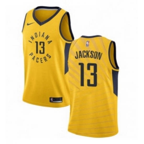 Youth Nike Indiana Pacers 13 Mark Jackson Authentic Gold NBA Jersey Statement Edition Youth Nike Indiana Pacers 13 Mark Jackson Authentic Gold NBA Jersey Statement Edition