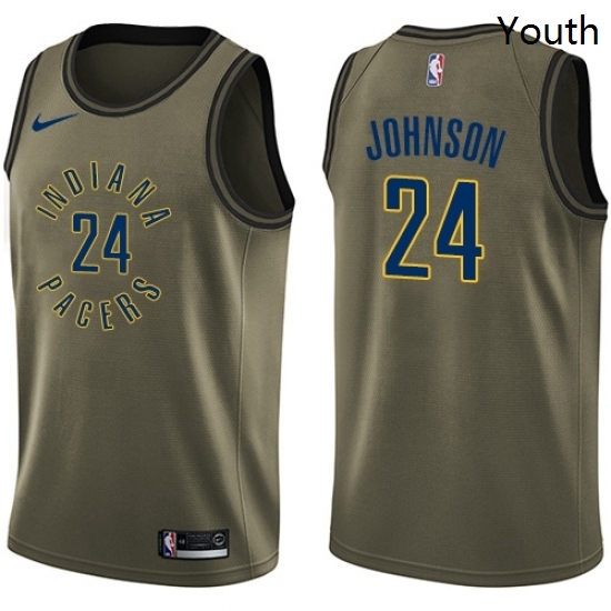 Youth Nike Indiana Pacers 24 Alize Johnson Swingman Green Salute to Service NBA Jersey Youth Nike Indiana Pacers 24 Alize Johnson Swingman Green Salute to Service NBA Jersey