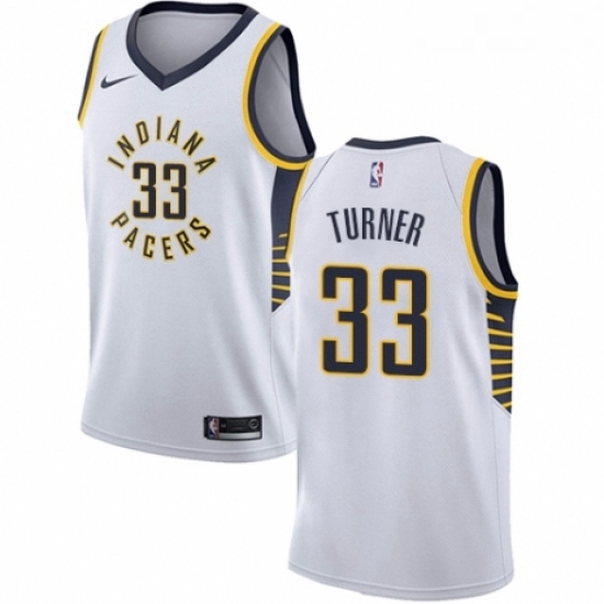 Youth Nike Indiana Pacers 33 Myles Turner Authentic White NBA Jersey Association Edition Youth Nike Indiana Pacers 33 Myles Turner Authentic White NBA Jersey Association Edition